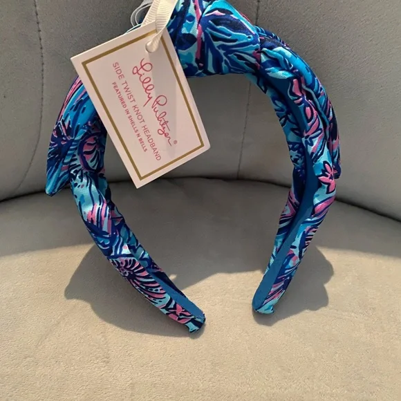 Lilly Pulitzer Blue and Pink Headband - Picture 2 of 5